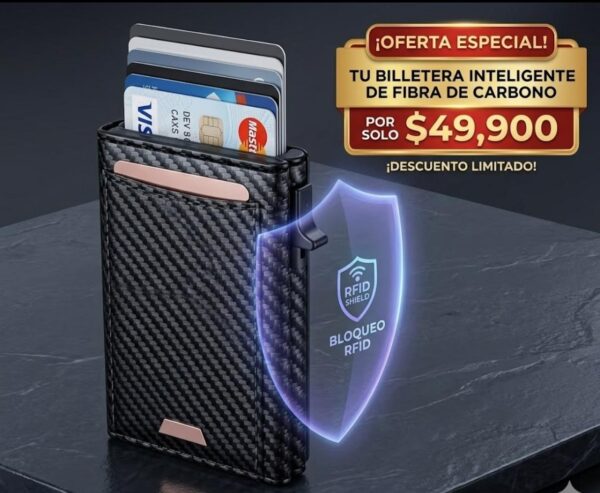 Billetera profesional optimizada protección RFID elegante