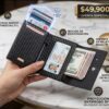 Billetera profesional optimizada protección RFID elegante