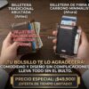 Billetera profesional optimizada protección RFID elegante