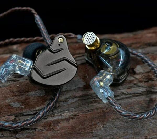Audífonos intrauditivos inalámbricos KZ Auriculares con cable ZSN Pro con micrófono negro