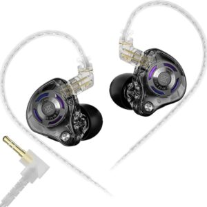 Audífonos Kz Gale Hi-fi Con Drivers Lem Con Micrófono Negro
