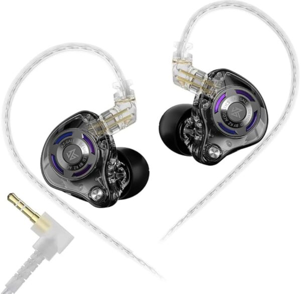Audífonos Kz Gale Hi-fi Con Drivers Lem Con Micrófono Negro