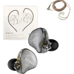 Audifonos Kz Edc Pro con Microfono Monitores in-ear gris